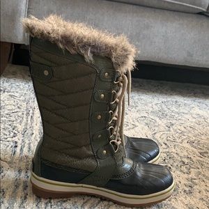 Green SOREL boots